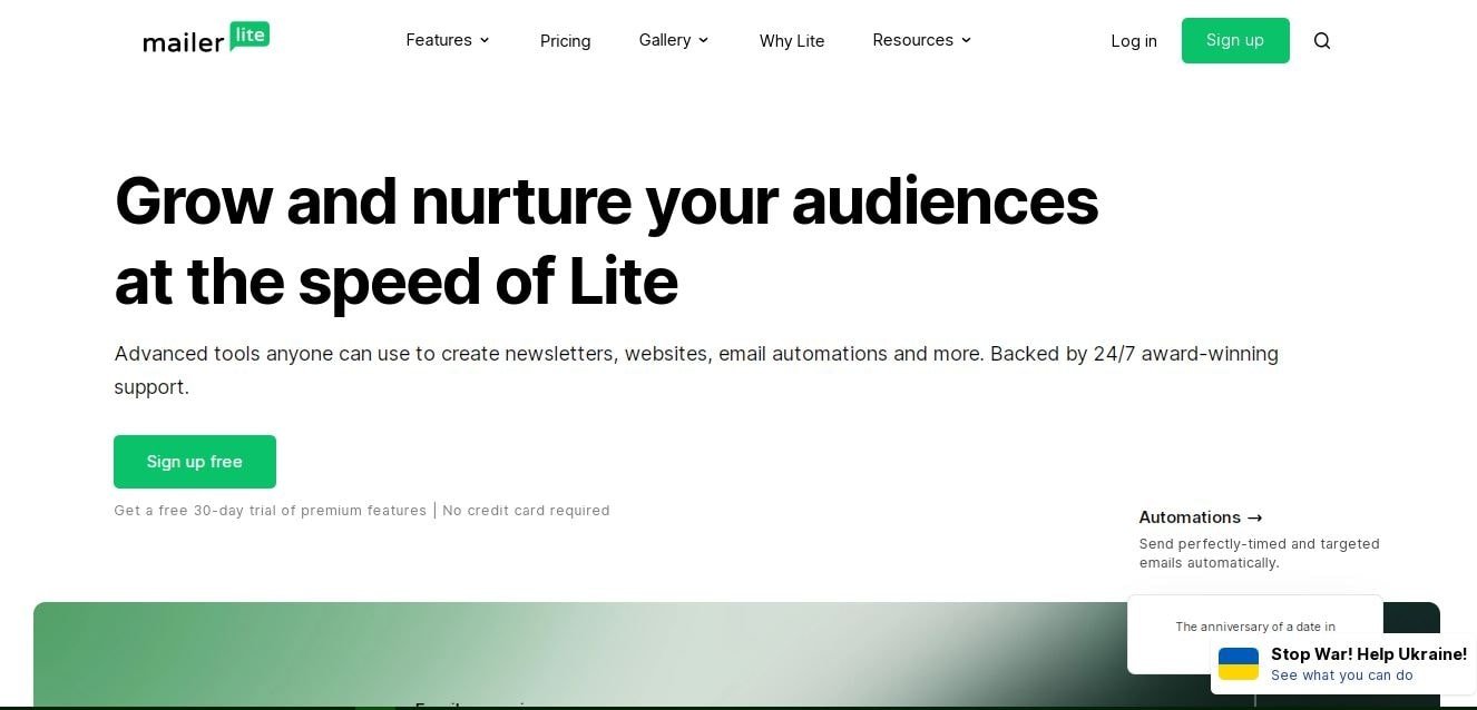 Grow and nurture your audiences at the speed of Lite